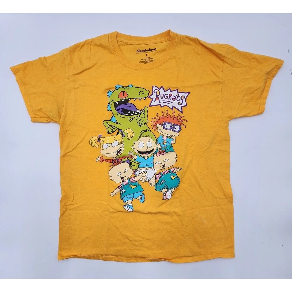 Nickelodeon RUGRATS Throwback‎ T-Shirt Size  Large Yellow Pre-owned